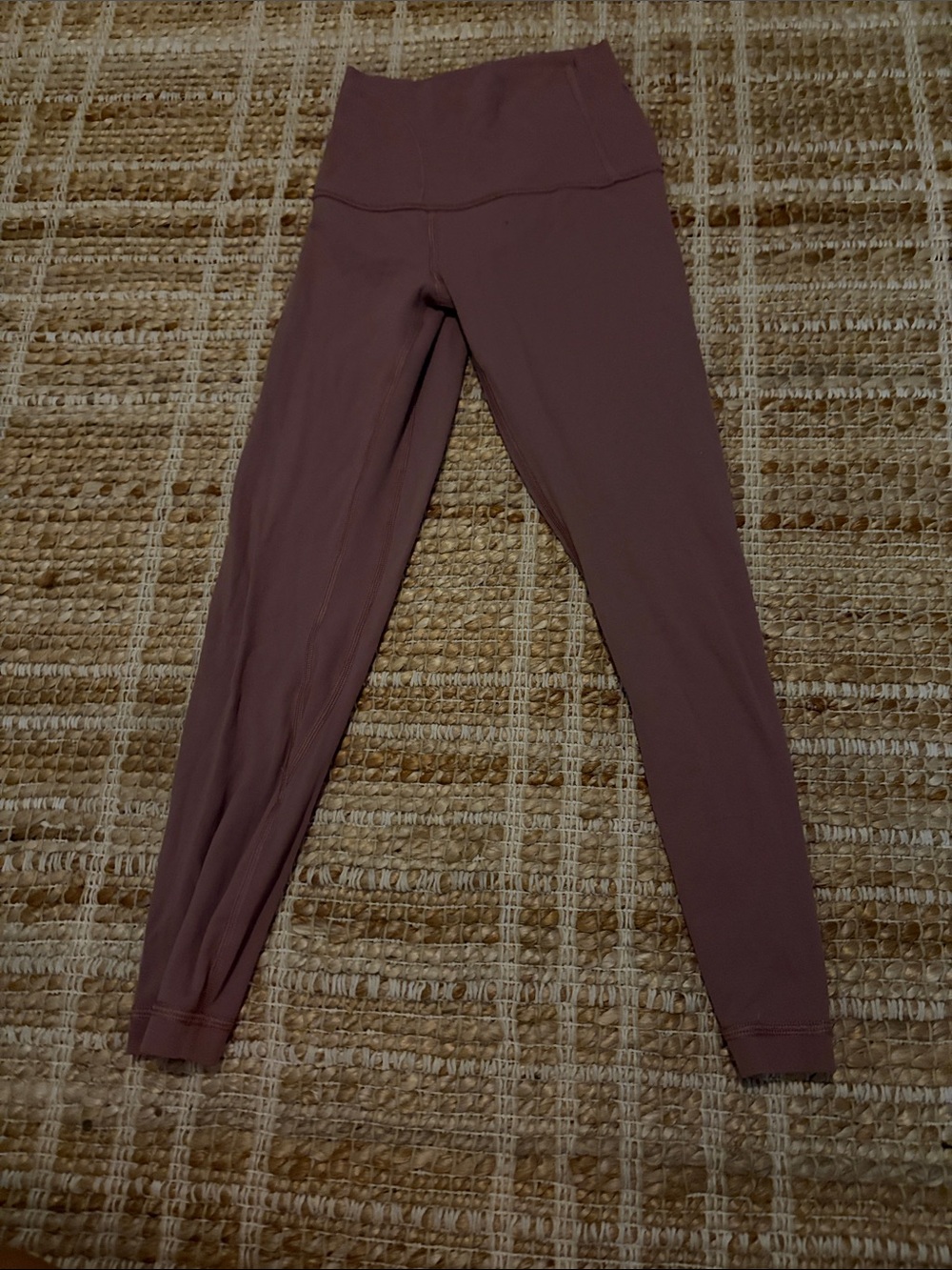 lululemon athletica mauve high-waisted leggings